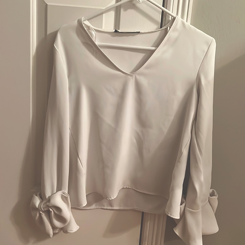 Zara Bow Sleeve Top